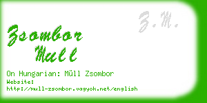 zsombor mull business card